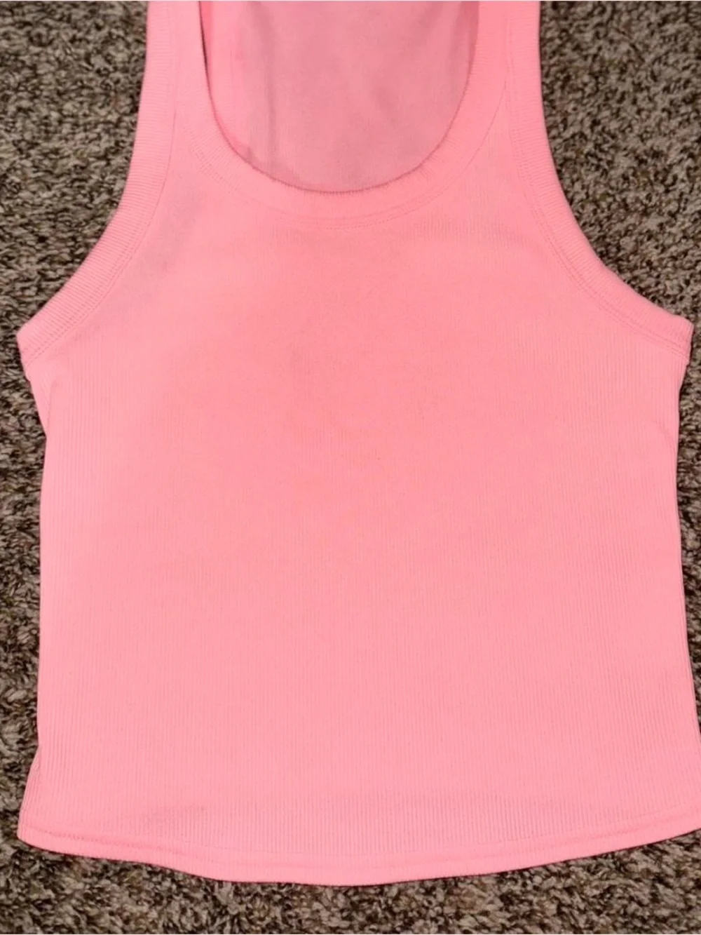 ALO Yoga Goddess Ribbed Go to Tank - RARE Neon Bubblegum pink - XS